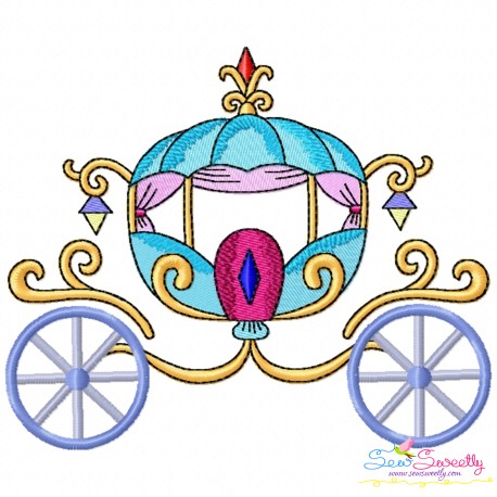 Embroidery Design Pattern - Fairytale Carriage-8