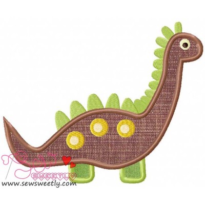 Cute Dino-4 Applique Design Pattern-1