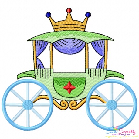 Embroidery Design Pattern - Fairytale Carriage-7