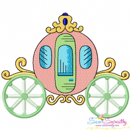 Embroidery Design Pattern - Fairytale Carriage-6