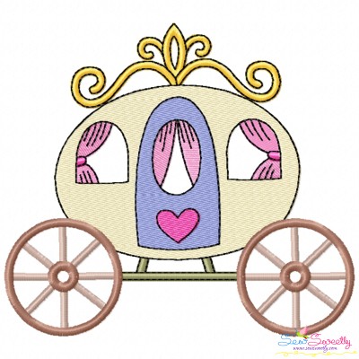 Embroidery Design Pattern - Fairytale Carriage-3-1