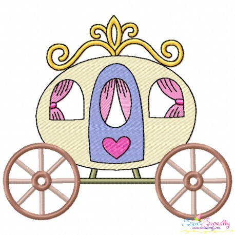 Embroidery Design Pattern - Fairytale Carriage-3