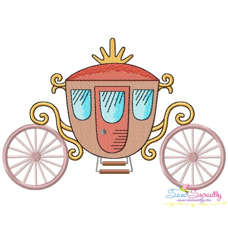 Embroidery Design Pattern - Fairytale Carriage-2