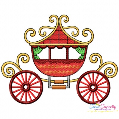 Embroidery Design Pattern - Fairytale Carriage-1-1