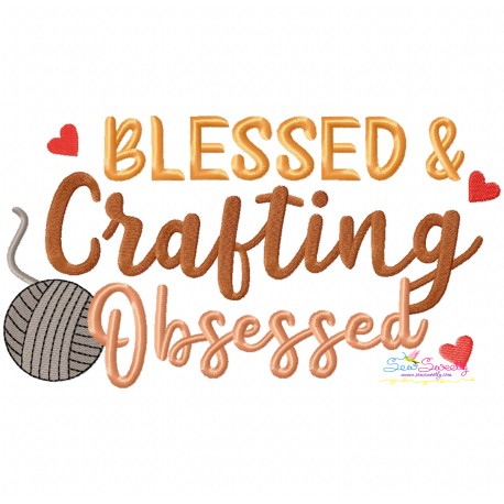 Embroidery Design Pattern - Blessed And Crafting Obsessed