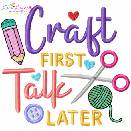 Embroidery Design Pattern - Craft First Talk Later