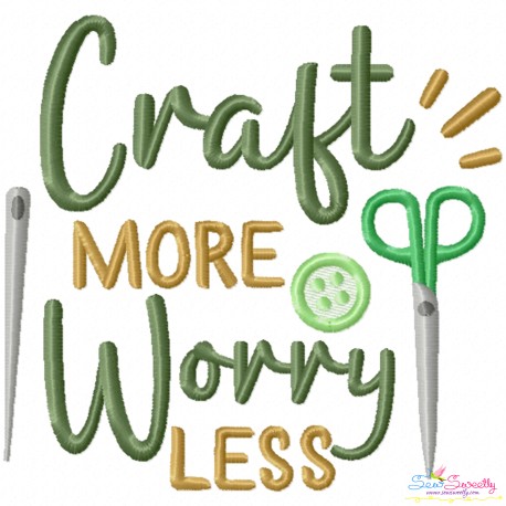 Embroidery Design Pattern - Craft More Worry Less
