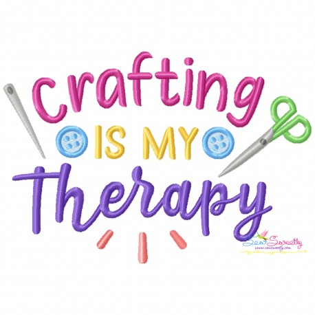 Embroidery Design Pattern - Crafting Is My Therapy