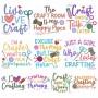 Embroidery Design Bundle - Crafting Lettering Designs-1