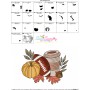 Embroidery Design Pattern - Fall Pumpkin Football-3