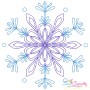 Artistic Snowflake-6 Embroidery Design Pattern-1