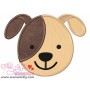 Dog Face Applique Design Pattern-2
