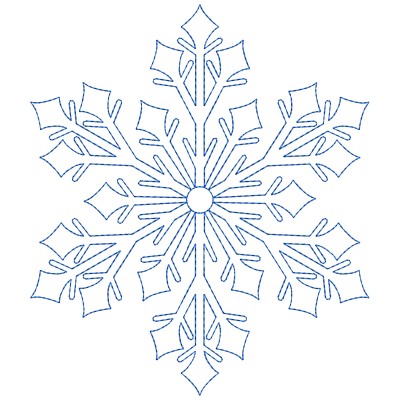 Artistic Snowflake-5 Embroidery Design Pattern-1