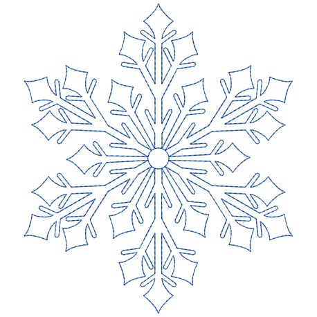 Artistic Snowflake-5 Embroidery Design Pattern