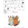 Embroidery Design Pattern - Fall Pumpkin Spice Latte-1-3