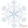 Artistic Snowflake-4 Embroidery Design Pattern-1