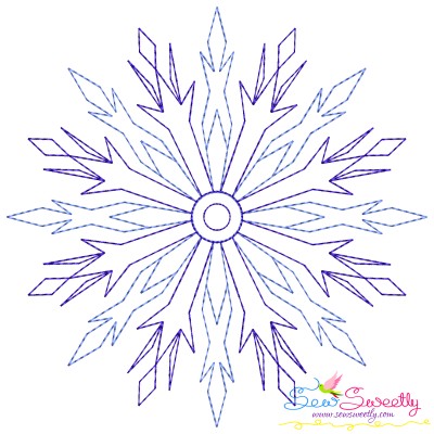 Artistic Snowflake-1 Embroidery Design Pattern-1