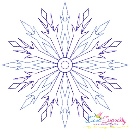 Artistic Snowflake-1 Embroidery Design Pattern