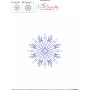 Artistic Snowflake-1 Embroidery Design Pattern-3
