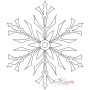 Artistic Snowflakes Embroidery Design Bundle-9