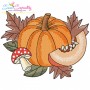 Fall Pumpkins Embroidery Design Bundle-6