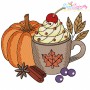 Fall Pumpkins Embroidery Design Bundle-8
