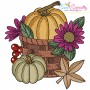 Fall Pumpkins Embroidery Design Bundle-5