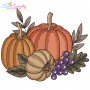Fall Pumpkins Embroidery Design Bundle-10