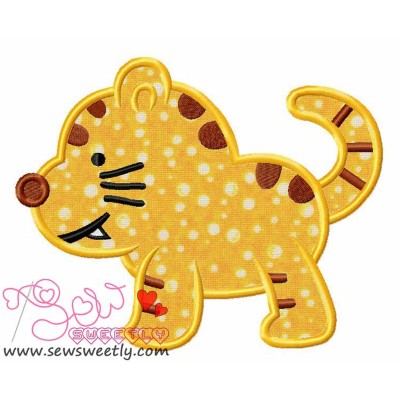 Cute Kitty Applique Design Pattern-1