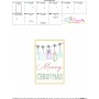 Cardstock Embroidery Design | Merry Christmas Border Greeting Card-3