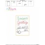 Cardstock Embroidery Design | Season's Greetings Christmas Card-3