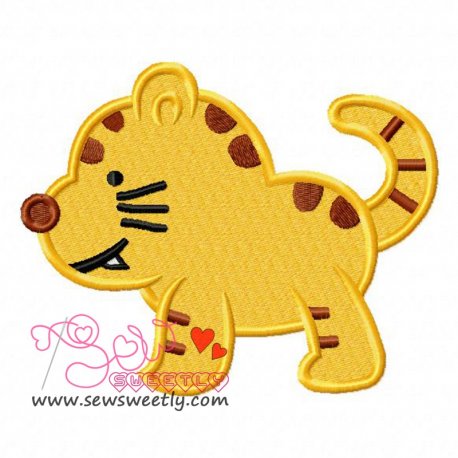 Cute Kitty Embroidery Design-1