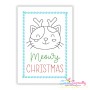 Cardstock Embroidery Design | Meowy Christmas Greeting Card-1