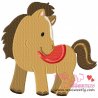 Farm Friend-Horse Embroidery Design-1