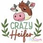 Farm Embroidery Design Pattern - Crazy Heifer-1