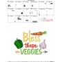 Farm Embroidery Design Pattern - Bless These Veggies-3