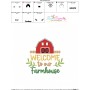 Embroidery Design Pattern - Welcome To Our Farmhouse-3
