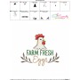 Embroidery Design Pattern - Farm Fresh Eggs-3