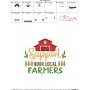Embroidery Design Pattern - Support Your Local Farmers-3