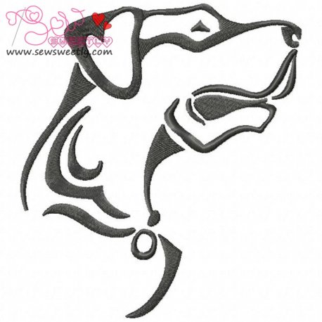 Wild Dog Embroidery Design-1