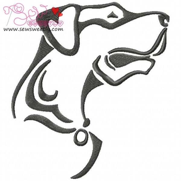 Wild Dog Embroidery  Design-1