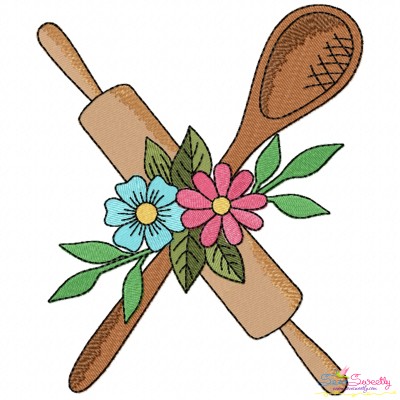 Embroidery Design Pattern- Floral Kitchen-7-1