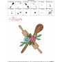Embroidery Design Pattern- Floral Kitchen-7-3
