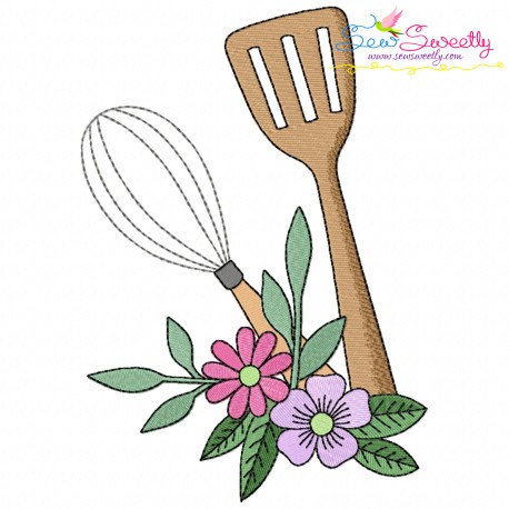 Embroidery Design Pattern- Floral Kitchen-6