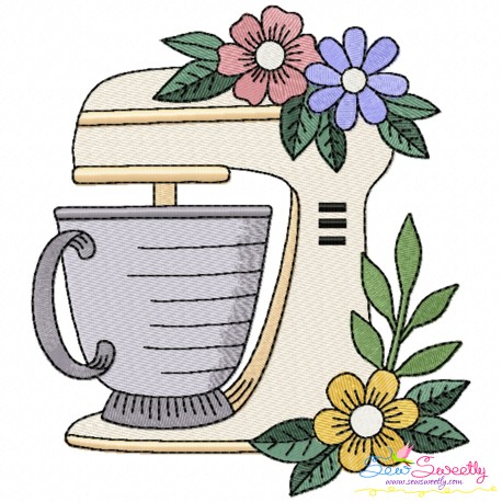 Embroidery Design Pattern- Floral Kitchen-2