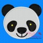 Panda Face Embroidery  Design-1