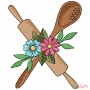 Embroidery Design Bundle- Floral Kitchen Patterns-4