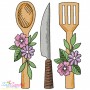 Embroidery Design Bundle- Floral Kitchen Patterns-3