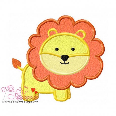 Lion Applique Design Pattern-1