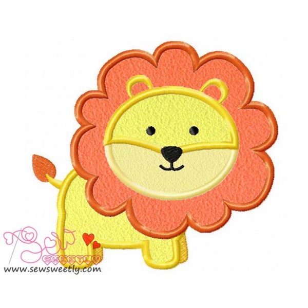 Lion Applique Design Pattern-1
